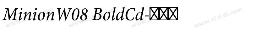 MinionW08 BoldCd字体转换